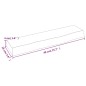 vidaXL Ripiano Muro Marrone Scuro 40x10x4 cm Massello Rovere Trattato vidaXL Ripiano Muro Marrone Scuro 40x10x4 cm Massello Rovere Trattato