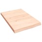 vidaXL Ripiano a Parete 40x60x4 cm Legno Massello Rovere Non Trattato vidaXL Ripiano a Parete 40x60x4 cm Legno Massello Rovere Non Trattato
