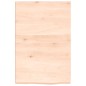 vidaXL Ripiano a Parete 40x60x4 cm Legno Massello Rovere Non Trattato vidaXL Ripiano a Parete 40x60x4 cm Legno Massello Rovere Non Trattato