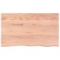 vidaXL Ripiano Muro Marrone Chiaro 100x60x2cm Massello Rovere Trattato vidaXL Ripiano Muro Marrone Chiaro 100x60x2cm Massello Rovere Trattato