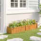 vidaXL Letto Giardino Rialzato 150x30x25 cm Legno Massello di Teak 