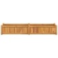 vidaXL Letto Giardino Rialzato 150x30x25 cm Legno Massello di Teak 