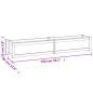 vidaXL Letto Giardino Rialzato 150x30x25 cm Legno Massello di Teak 