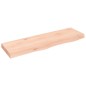 vidaXL Ripiano a Parete 100x30x(2-6) cm Massello Rovere Non Trattato vidaXL Ripiano a Parete 100x30x(2-6) cm Massello Rovere Non Trattato