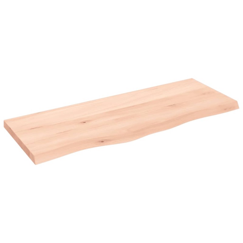 vidaXL Ripiano a Parete 100x40x4 cm Legno Massello Rovere Non Trattato vidaXL Ripiano a Parete 100x40x4 cm Legno Massello Rovere Non Trattato