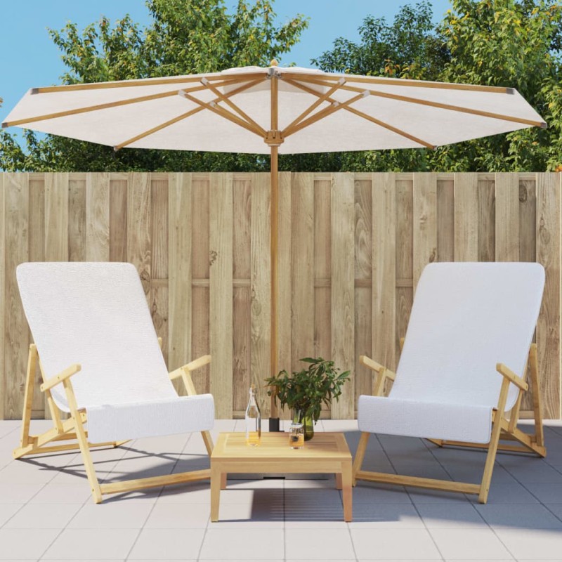 vidaXL Asciugamani da Spiaggia 2 pz Bianchi 60x135 cm Tessuto 400 GSM vidaXL Asciugamani da Spiaggia 2 pz Bianchi 60x135 cm Tessuto 400 GSM