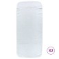 vidaXL Asciugamani da Spiaggia 2 pz Bianchi 60x135 cm Tessuto 400 GSM vidaXL Asciugamani da Spiaggia 2 pz Bianchi 60x135 cm Tessuto 400 GSM