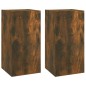 vidaXL Set di Mobili Porta TV 4 pz Rovere Fumo in Legno Multistrato vidaXL Set di Mobili Porta TV 4 pz Rovere Fumo in Legno Multistrato