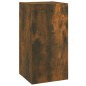 vidaXL Set di Mobili Porta TV 4 pz Rovere Fumo in Legno Multistrato vidaXL Set di Mobili Porta TV 4 pz Rovere Fumo in Legno Multistrato