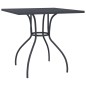 vidaXL Tavolo da Giardino Antracite 80x80x72,5 cm Rete d'Acciaio vidaXL Tavolo da Giardino Antracite 80x80x72,5 cm Rete d'Acciaio