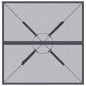 vidaXL Tavolo da Giardino Antracite 80x80x72,5 cm Rete d'Acciaio vidaXL Tavolo da Giardino Antracite 80x80x72,5 cm Rete d'Acciaio