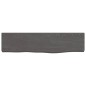 vidaXL Ripiano Muro Marrone Scuro 40x10x2 cm Massello Rovere Trattato vidaXL Ripiano Muro Marrone Scuro 40x10x2 cm Massello Rovere Trattato
