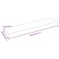 vidaXL Ripiano Muro Marrone Scuro 40x10x2 cm Massello Rovere Trattato vidaXL Ripiano Muro Marrone Scuro 40x10x2 cm Massello Rovere Trattato