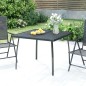 vidaXL Tavolo da Giardino Antracite 100x100x72 cm Rete d'Acciaio vidaXL Tavolo da Giardino Antracite 100x100x72 cm Rete d'Acciaio