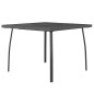 vidaXL Tavolo da Giardino Antracite 100x100x72 cm Rete d'Acciaio vidaXL Tavolo da Giardino Antracite 100x100x72 cm Rete d'Acciaio