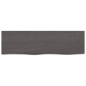 vidaXL Ripiano Muro Grigio Scuro 100x30x4 cm Massello Rovere Trattato vidaXL Ripiano Muro Grigio Scuro 100x30x4 cm Massello Rovere Trattato