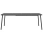 vidaXL Tavolo da Giardino Antracite 200x100x71 cm Acciaio vidaXL Tavolo da Giardino Antracite 200x100x71 cm Acciaio