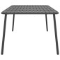 vidaXL Tavolo da Giardino Antracite 200x100x71 cm Acciaio vidaXL Tavolo da Giardino Antracite 200x100x71 cm Acciaio