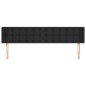 vidaXL Testiera ad Orecchio Nera 183x16x78/88 cm in Similpelle vidaXL Testiera ad Orecchio Nera 183x16x78/88 cm in Similpelle