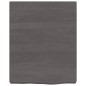 vidaXL Ripiano Muro Grigio Scuro 40x50x6 cm Massello Rovere Trattato vidaXL Ripiano Muro Grigio Scuro 40x50x6 cm Massello Rovere Trattato