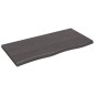 vidaXL Ripiano Marrone Scuro 100x50x(2-4) cm Massello Rovere Trattato vidaXL Ripiano Marrone Scuro 100x50x(2-4) cm Massello Rovere Trattato