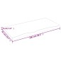 vidaXL Ripiano Marrone Scuro 100x50x(2-4) cm Massello Rovere Trattato vidaXL Ripiano Marrone Scuro 100x50x(2-4) cm Massello Rovere Trattato