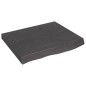 vidaXL Ripiano Muro Grigio Scuro 60x50x6 cm Massello Rovere Trattato vidaXL Ripiano Muro Grigio Scuro 60x50x6 cm Massello Rovere Trattato