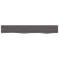 vidaXL Ripiano Muro Grigio Scuro 80x10x6 cm Massello Rovere Trattato