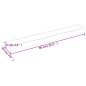 vidaXL Ripiano Muro Grigio Scuro 80x10x6 cm Massello Rovere Trattato