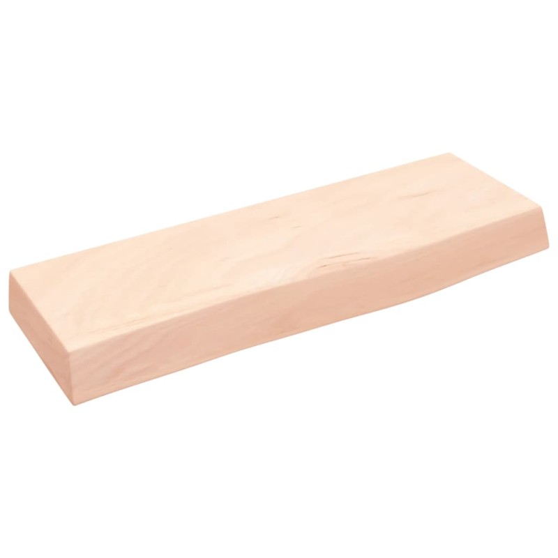 vidaXL Ripiano a Parete 60x20x6 cm Legno Massello Rovere Non Trattato vidaXL Ripiano a Parete 60x20x6 cm Legno Massello Rovere Non Trattato