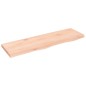 vidaXL Ripiano a Parete 100x30x4 cm Legno Massello Rovere Non Trattato vidaXL Ripiano a Parete 100x30x4 cm Legno Massello Rovere Non Trattato
