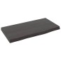 vidaXL Ripiano Muro Marrone Scuro 40x20x2 cm Massello Rovere Trattato