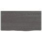 vidaXL Ripiano Muro Marrone Scuro 40x20x2 cm Massello Rovere Trattato