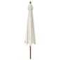 vidaXL Ombrellone da Giardino con Palo in Legno Sabbia 400x273 cm vidaXL Ombrellone da Giardino con Palo in Legno Sabbia 400x273 cm