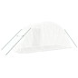 vidaXL Serra con Telaio in Acciaio Bianco 10 m² 5x2x2,3 m vidaXL Serra con Telaio in Acciaio Bianco 10 m² 5x2x2,3 m
