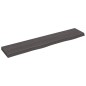 vidaXL Ripiano Muro Grigio Scuro 100x20x4 cm Massello Rovere Trattato vidaXL Ripiano Muro Grigio Scuro 100x20x4 cm Massello Rovere Trattato