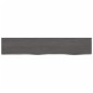 vidaXL Ripiano Muro Grigio Scuro 100x20x4 cm Massello Rovere Trattato vidaXL Ripiano Muro Grigio Scuro 100x20x4 cm Massello Rovere Trattato