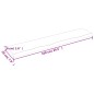 vidaXL Ripiano Muro Grigio Scuro 100x20x4 cm Massello Rovere Trattato vidaXL Ripiano Muro Grigio Scuro 100x20x4 cm Massello Rovere Trattato