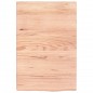 vidaXL Ripiano Muro Marrone 40x60x(2-4) cm Massello Rovere Trattato vidaXL Ripiano Muro Marrone 40x60x(2-4) cm Massello Rovere Trattato