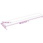 vidaXL Ripiano Muro Marrone Chiaro 80x10x2 cm Massello Rovere Trattato vidaXL Ripiano Muro Marrone Chiaro 80x10x2 cm Massello Rovere Trattato
