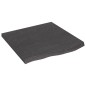 vidaXL Ripiano Muro Grigio Scuro 60x60x4 cm Massello Rovere Trattato vidaXL Ripiano Muro Grigio Scuro 60x60x4 cm Massello Rovere Trattato
