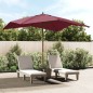 vidaXL Ombrellone da Giardino Palo Legno Rosso Bordeaux 300x300x273 cm vidaXL Ombrellone da Giardino Palo Legno Rosso Bordeaux 300x300x273 cm