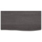 vidaXL Ripiano Muro Grigio Scuro 60x30x2 cm Massello Rovere Trattato vidaXL Ripiano Muro Grigio Scuro 60x30x2 cm Massello Rovere Trattato