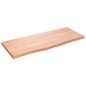 vidaXL Ripiano Muro Marrone Chiaro 100x40x4cm Massello Rovere Trattato vidaXL Ripiano Muro Marrone Chiaro 100x40x4cm Massello Rovere Trattato
