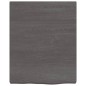 vidaXL Ripiano Muro Grigio Scuro 40x50x4 cm Massello Rovere Trattato vidaXL Ripiano Muro Grigio Scuro 40x50x4 cm Massello Rovere Trattato