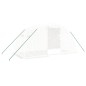 vidaXL Serra con Telaio in Acciaio Bianco 8 m² 4x2x2 m