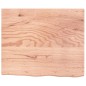 vidaXL Ripiano Muro Marrone Chiaro 60x50x4 cm Massello Rovere Trattato vidaXL Ripiano Muro Marrone Chiaro 60x50x4 cm Massello Rovere Trattato