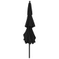 Ombrellone a 3 Livelli con Palo in Alluminio Nero 3,5 m Ombrellone a 3 Livelli con Palo in Alluminio Nero 3,5 m