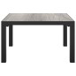 vidaXL Tavolino da Giardino Grigio 55x55x31 cm DPC e Acciaio vidaXL Tavolino da Giardino Grigio 55x55x31 cm DPC e Acciaio