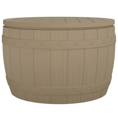 vidaXL Contenitore da Giardino 3 in 1 Polipropilene Marrone Chiaro